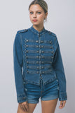 Denim Band Top