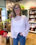 Open Knit Flowy Top