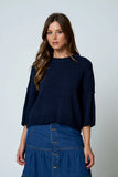 Drop Shoulder Knit Sweater