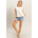 Sleeveless Denim Top