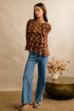Polka Dot Ruffle Blouse