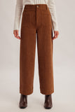Stretchy Corduroy Cropped Pants