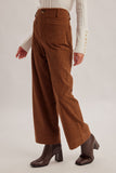 Stretchy Corduroy Cropped Pants