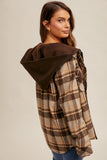 Plaid Hooded Shacket