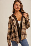 Plaid Hooded Shacket