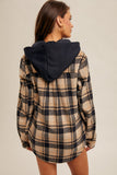 Plaid Hooded Shacket