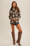 Plaid Hooded Shacket