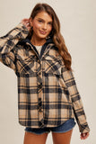 Plaid Hooded Shacket