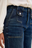 Judy Blue Wide Crop Utility Jeans