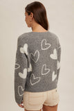 Heart V-Neck Sweater