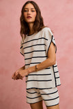 Striped Sleeveless Sweater