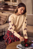 Christmas Plaid Bow Sweater