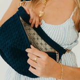 Suede Woven Bum Bag