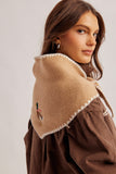 Duck Embroidery Triangle Scarf