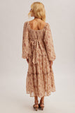 Floral Chiffon Maxi Dress