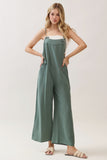 Spaghetti Strap Wide Leg Jumpsuit