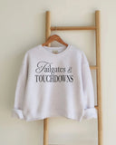 "Tailgates & Touchdowns" Cropped Sweatshirt