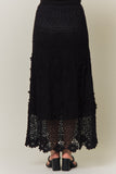 Boho Crochet Maxi Skirt
