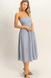 Striped Spaghetti Strap Dress