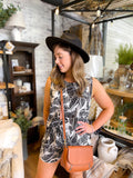 Sleeveless Round Neck Top