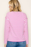 Blanket Stitched Stripe Top