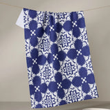 Iceflower Blue Tea Towel