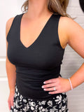 Sleeveless V-Neck Top