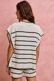 Striped Sleeveless Sweater