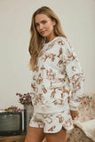 Western Crew Neck Pullover