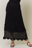 Boho Crochet Maxi Skirt