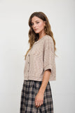 Button Down Knit Top