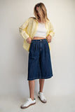 Wide Leg Long Shorts
