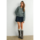 Denim Bubble Skirt