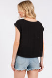 Woven Boxy Top