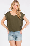 Woven Boxy Top