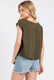 Woven Boxy Top