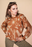 Western Graphic Oversized Sweater