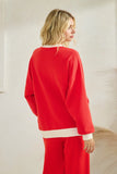 "Merry" Ringer Sweater
