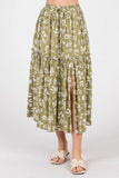 Tiered Midi Skirt