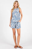Sleeveless Round Neck Top