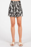 Ruffle Waist Elastic Shorts