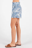 Ruffle Waist Elastic Shorts