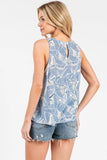 Sleeveless Round Neck Top
