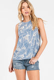 Sleeveless Round Neck Top