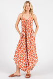 Round Hem Midi Jumpsuit