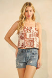 Open Back Flowy Cami Top
