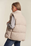 Corduroy Puffer Vest