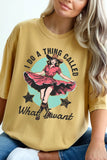 "What I Want" Mineral Wash Graphic Tee