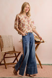 Floral Print Boxy Cardigan
