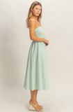 Striped Spaghetti Strap Dress
